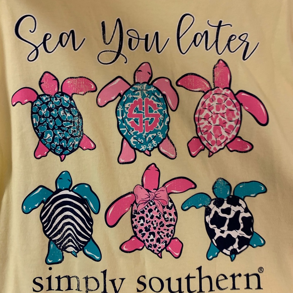 Simply Southern Sea Turtle Shirt New XL
